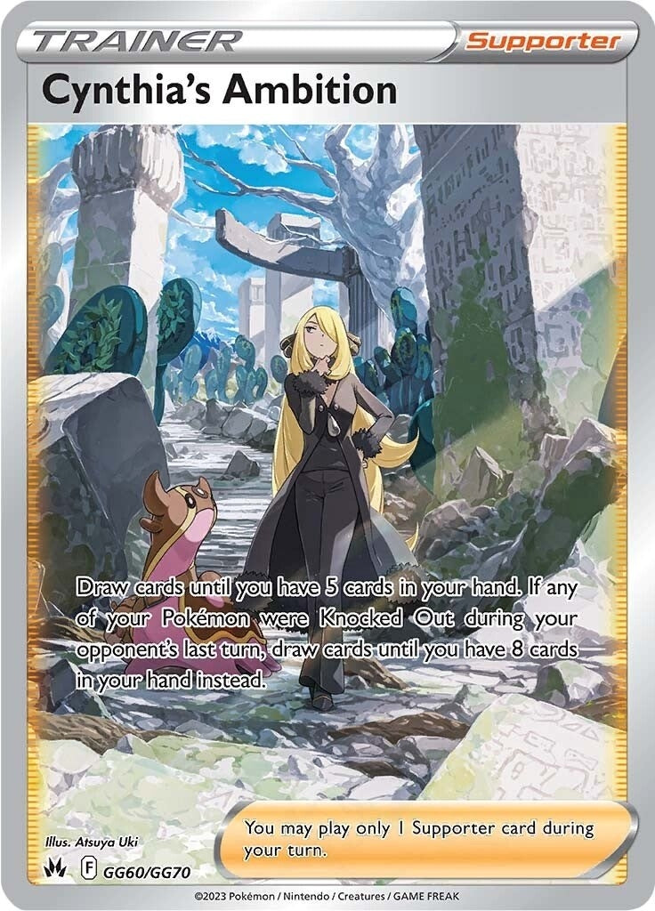 Image for Cynthia's Ambition (GG60/GG70) (SWSH: Crown Zenith: Galarian Gallery) (CRZ:GG) - Pokemon