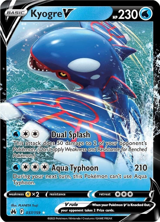 Image for Kyogre V (037/159) (SWSH: Crown Zenith) (CRZ) - Pokemon