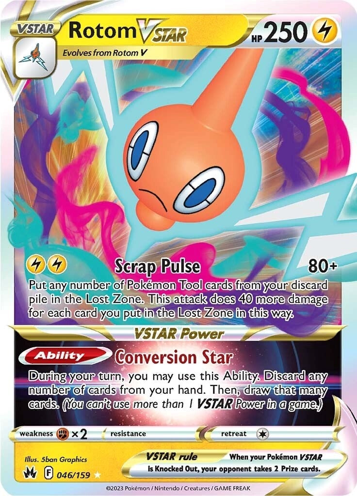 Image for Rotom VSTAR (046/159) (SWSH: Crown Zenith) (CRZ) - Pokemon