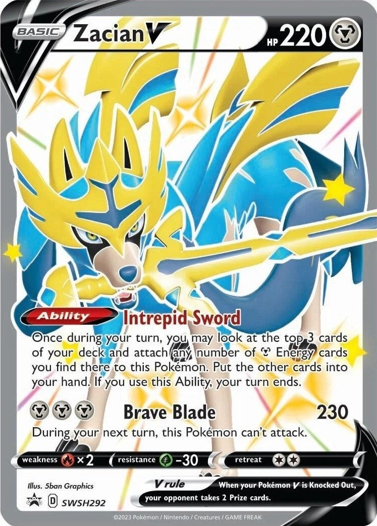 Image for Zacian V (Shiny) - SWSH292 (SWSH292) (SWSH: Sword & Shield Promo Cards) (SWSD) - Pokemon