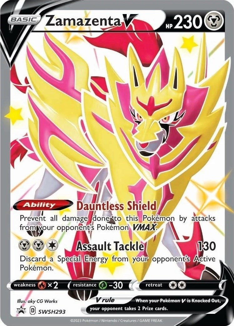 Image for Zamazenta V (Shiny) - SWSH293 (SWSH293) (SWSH: Sword & Shield Promo Cards) (SWSD) - Pokemon