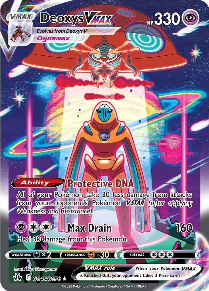 Image for Deoxys VMAX (GG45/GG70) (SWSH: Crown Zenith: Galarian Gallery) (CRZ:GG) - Pokemon