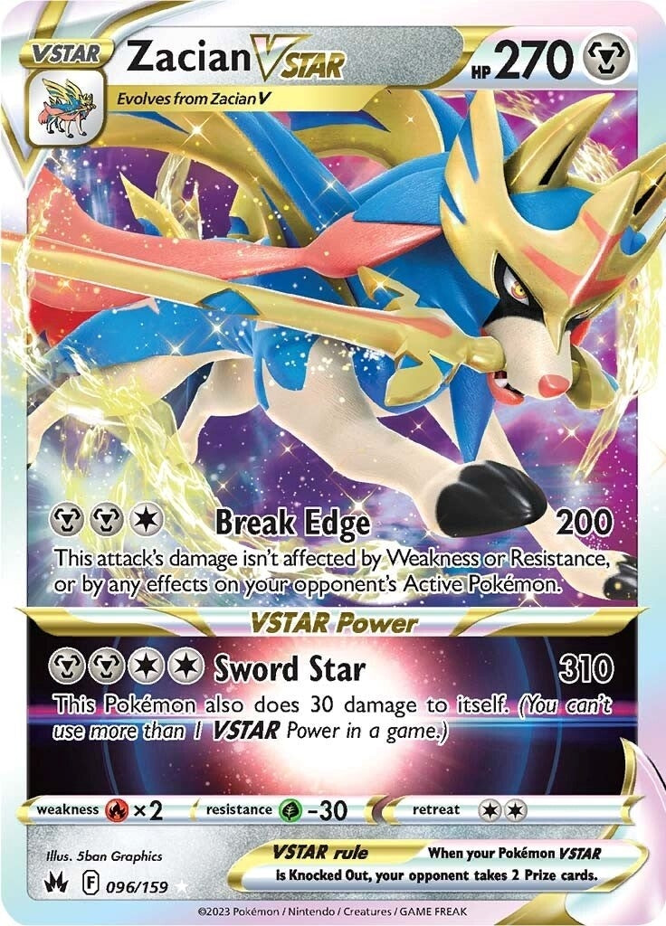 Image for Zacian VSTAR (096/159) (SWSH: Crown Zenith) (CRZ) - Pokemon