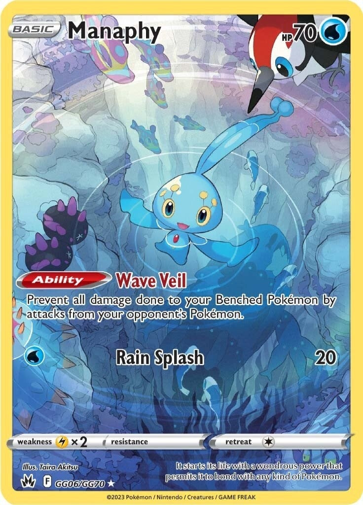 Image for Manaphy (GG06/GG70) (SWSH: Crown Zenith: Galarian Gallery) (CRZ:GG) - Pokemon