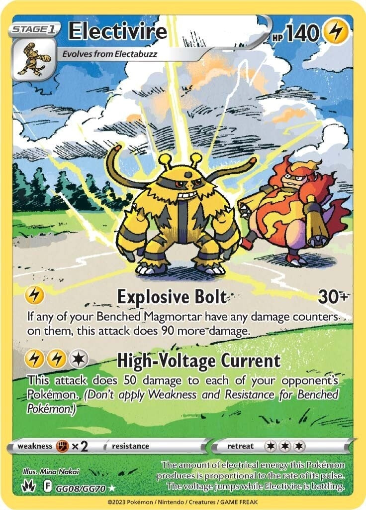 Image for Electivire (GG08/GG70) (SWSH: Crown Zenith: Galarian Gallery) (CRZ:GG) - Pokemon