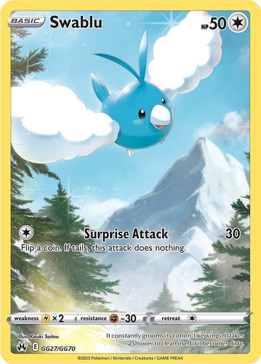 Image for Swablu (GG27/GG70) (SWSH: Crown Zenith: Galarian Gallery) (CRZ:GG) - Pokemon
