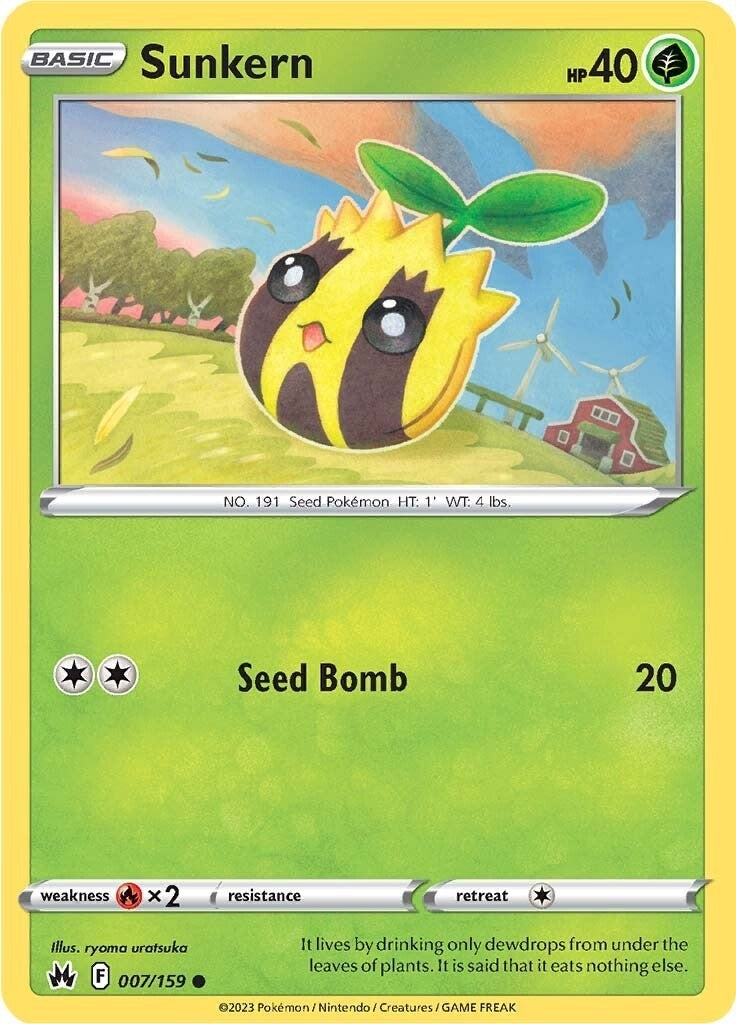 Image for Sunkern (007/159) (SWSH: Crown Zenith) (CRZ) - Pokemon