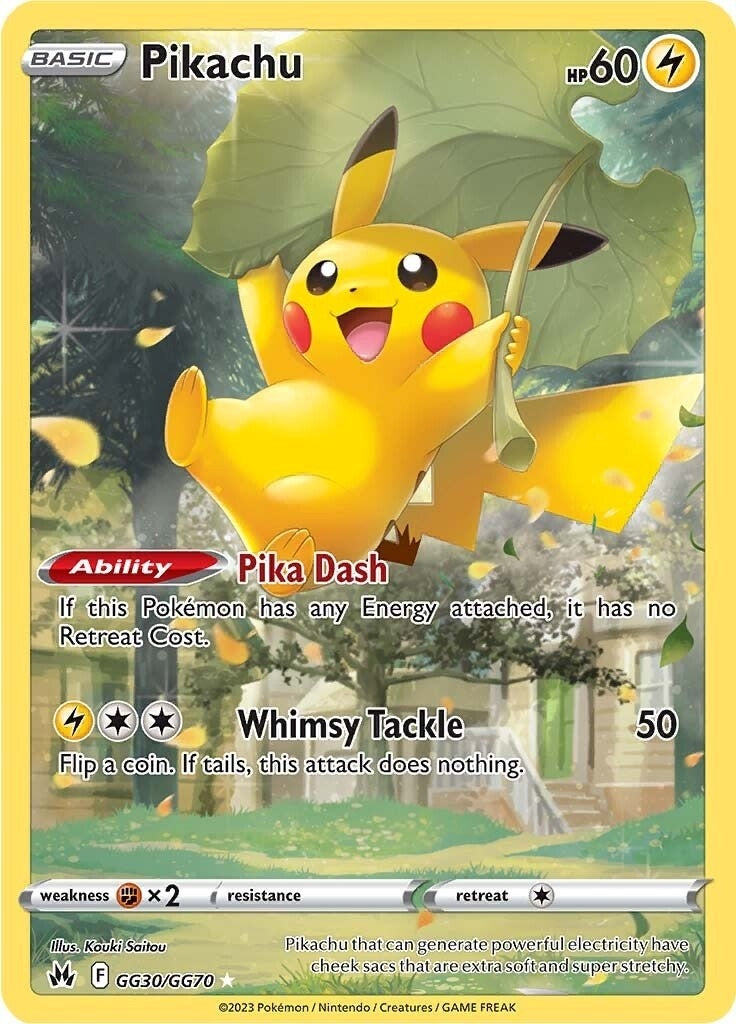 Image for Pikachu (GG30/GG70) (SWSH: Crown Zenith: Galarian Gallery) (CRZ:GG) - Pokemon