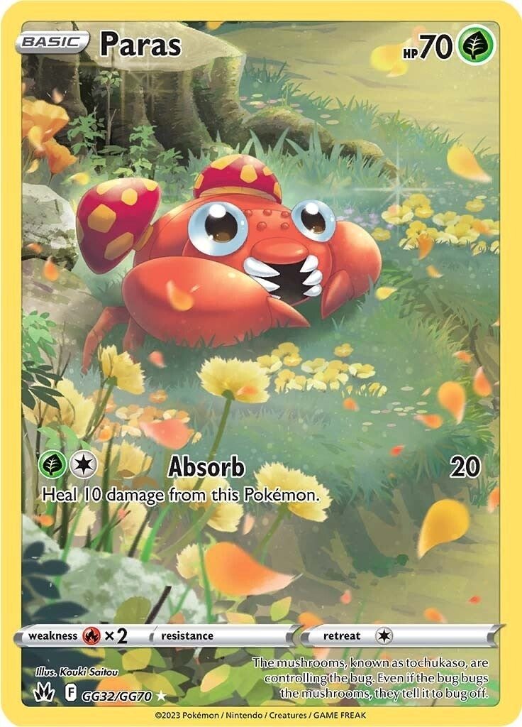 Image for Paras (GG32/GG70) (SWSH: Crown Zenith: Galarian Gallery) (CRZ:GG) - Pokemon