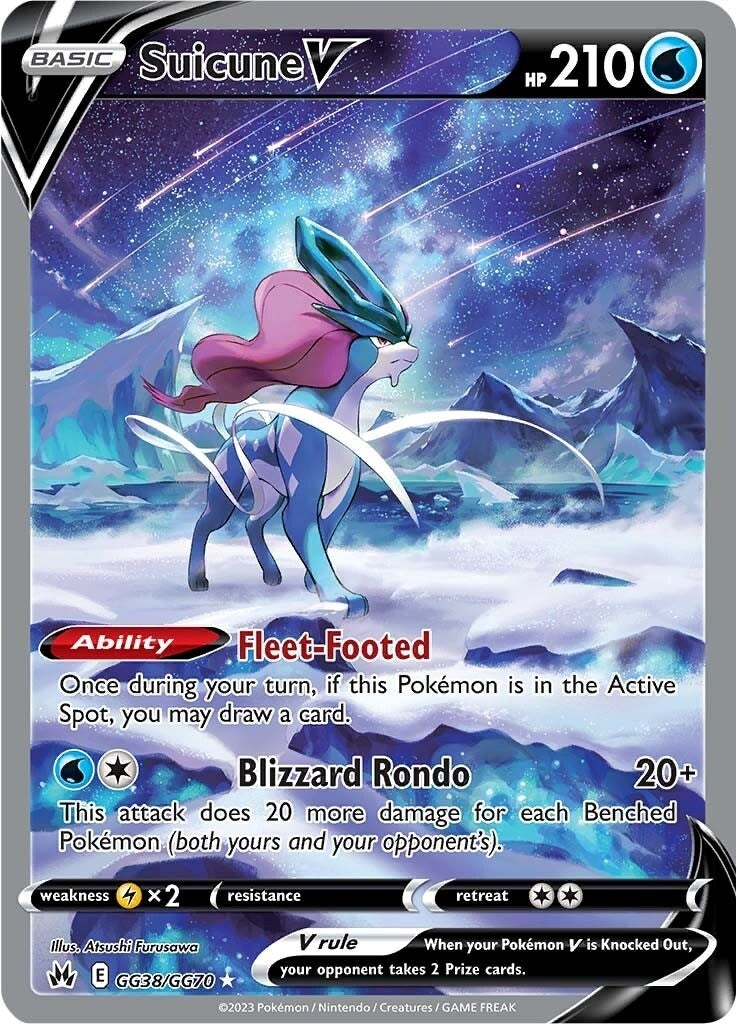 Image for Suicune V (GG38/GG70) (SWSH: Crown Zenith: Galarian Gallery) (CRZ:GG) - Pokemon