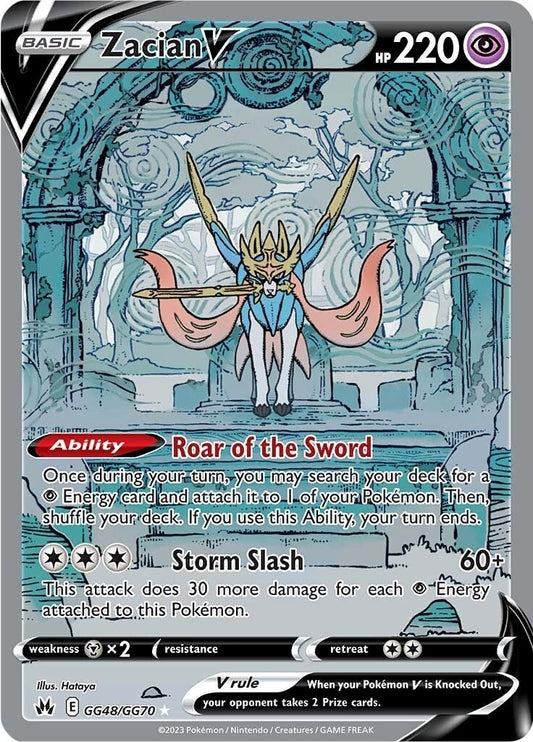 Image for Zacian V (GG48/GG70) (SWSH: Crown Zenith: Galarian Gallery) (CRZ:GG) - Pokemon