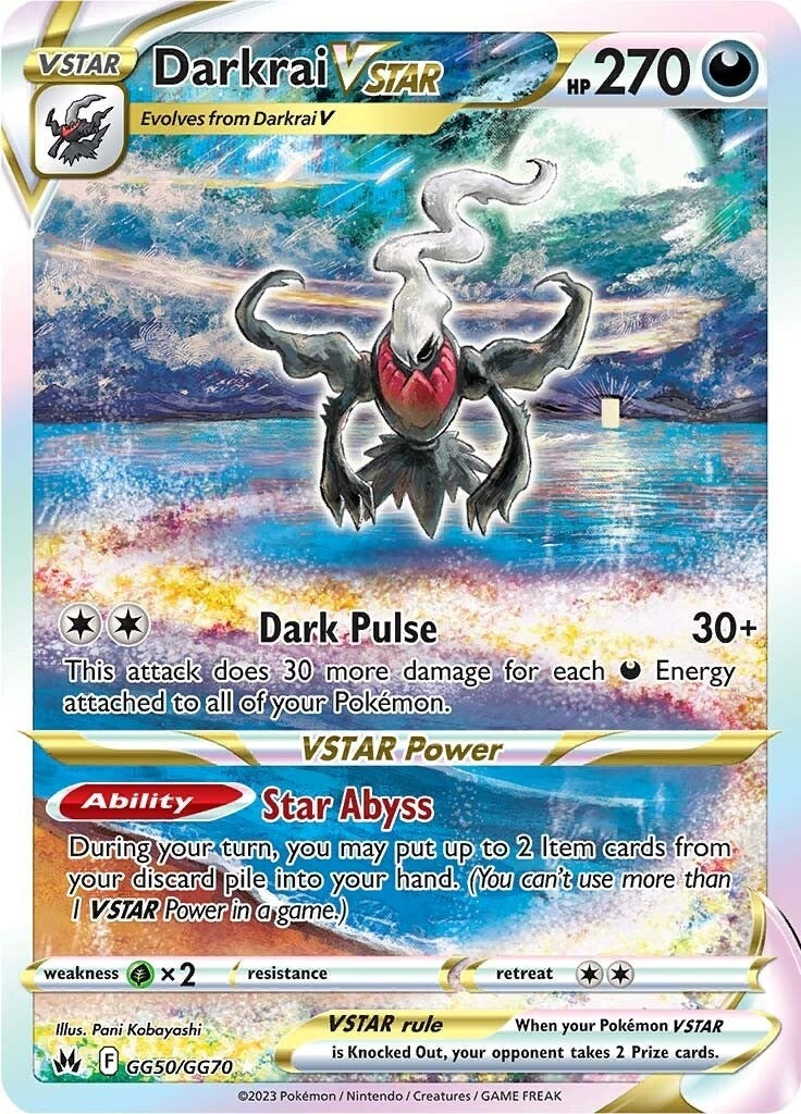 Image for Darkrai VSTAR (GG50/GG70) (SWSH: Crown Zenith: Galarian Gallery) (CRZ:GG) - Pokemon