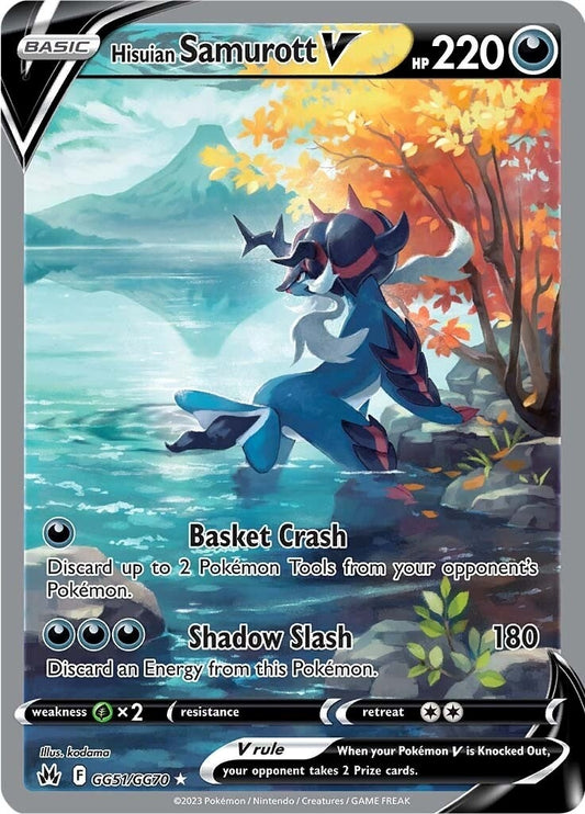 Image for Hisuian Samurott V (GG51/GG70) (SWSH: Crown Zenith: Galarian Gallery) (CRZ:GG) - Pokemon