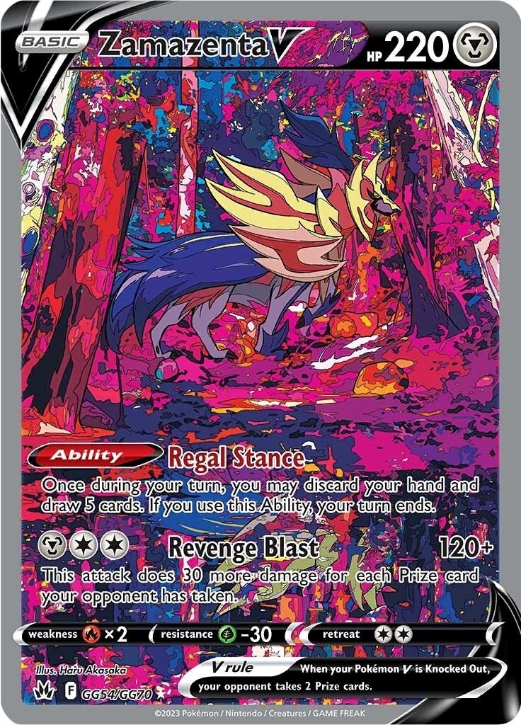 Image for Zamazenta V (GG54/GG70) (SWSH: Crown Zenith: Galarian Gallery) (CRZ:GG) - Pokemon