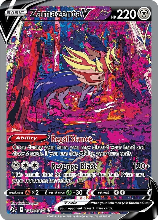 Image for Zamazenta V (GG54/GG70) (SWSH: Crown Zenith: Galarian Gallery) (CRZ:GG) - Pokemon