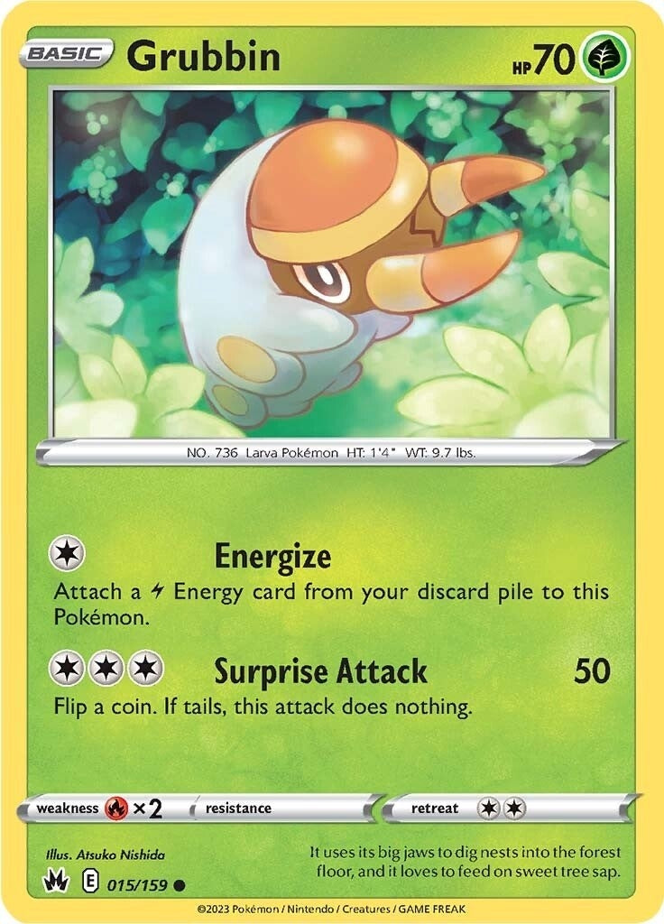 Image for Grubbin (015/159) (SWSH: Crown Zenith) (CRZ) - Pokemon