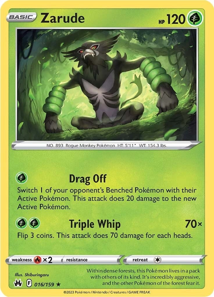 Image for Zarude (016/159) (SWSH: Crown Zenith) (CRZ) - Pokemon