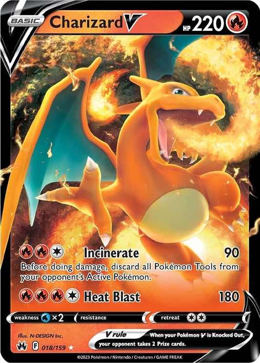 Image for Charizard V (018/159) (SWSH: Crown Zenith) (CRZ) - Pokemon
