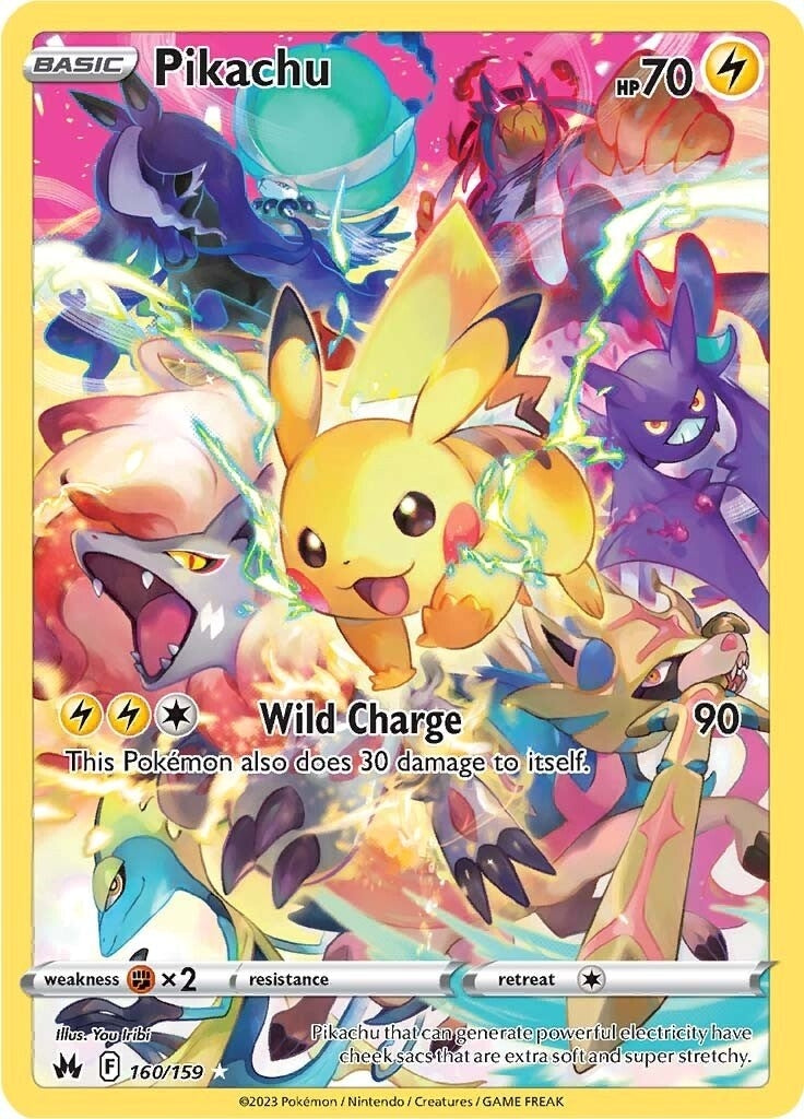 Image for Pikachu (Secret) (160/159) (SWSH: Crown Zenith) (CRZ) - Pokemon