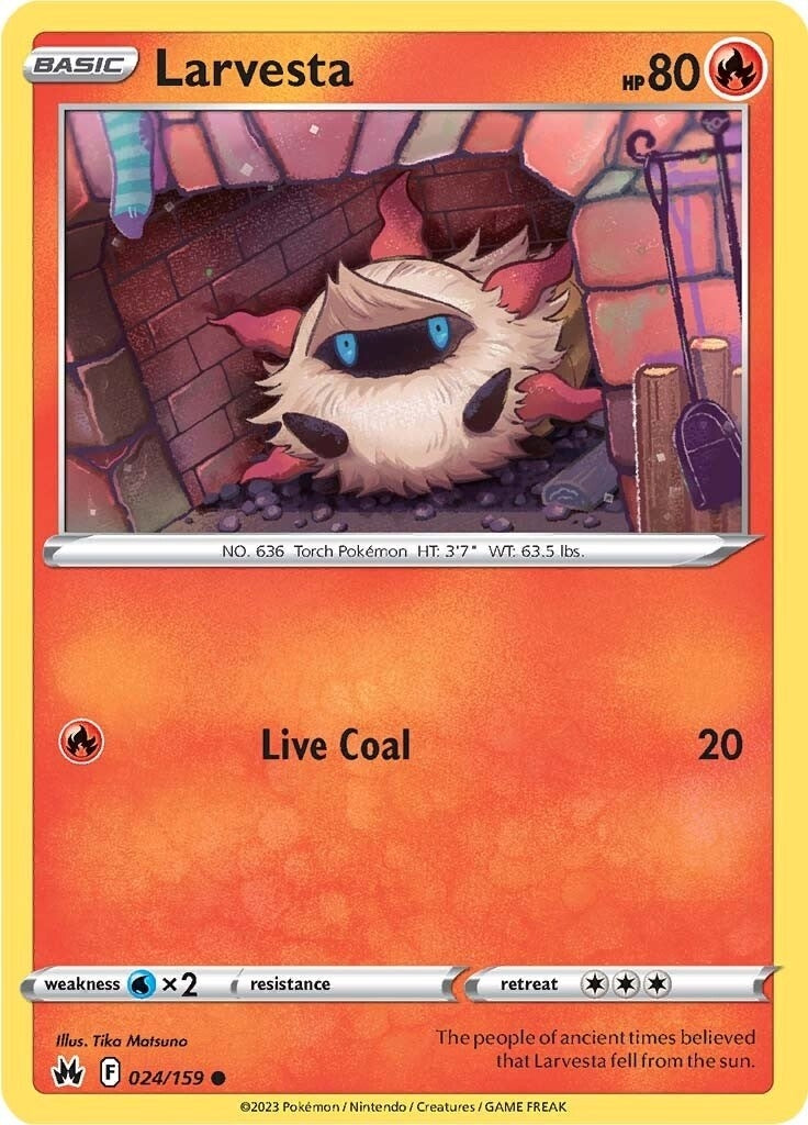 Image for Larvesta (024/159) (SWSH: Crown Zenith) (CRZ) - Pokemon