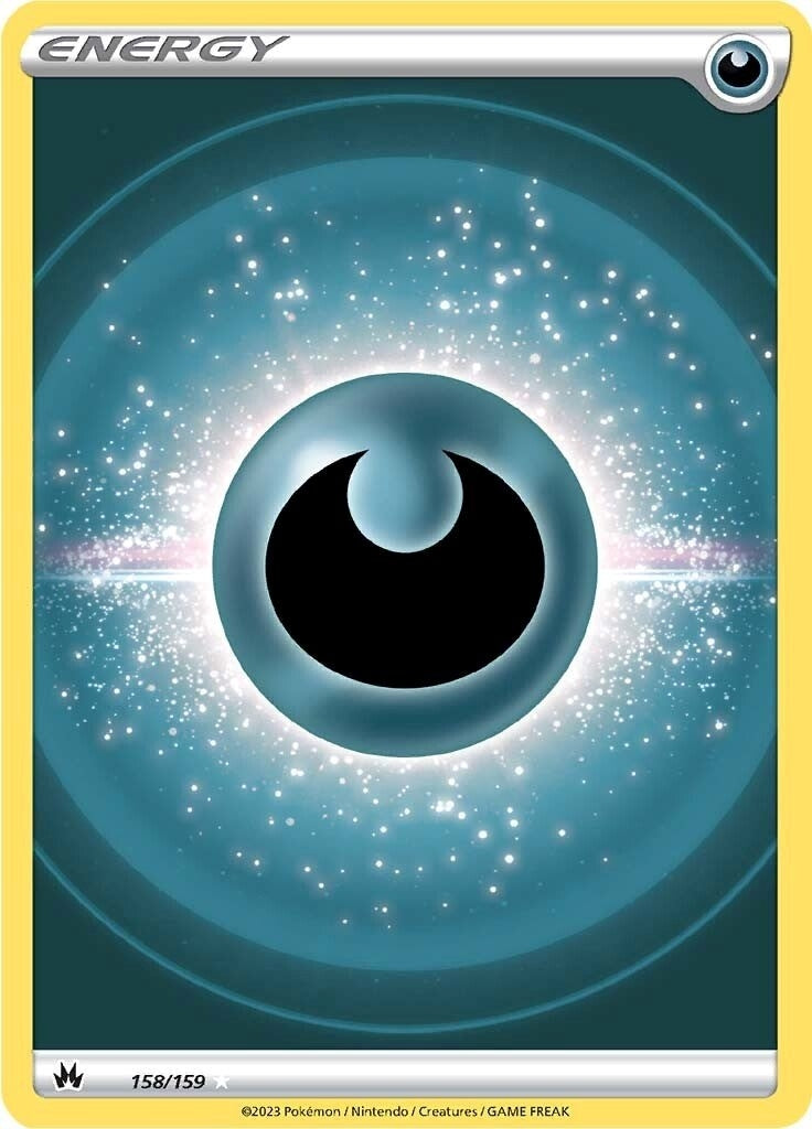 Image for Darkness Energy (Texture Full Art) (158/159) (SWSH: Crown Zenith) (CRZ) - Pokemon