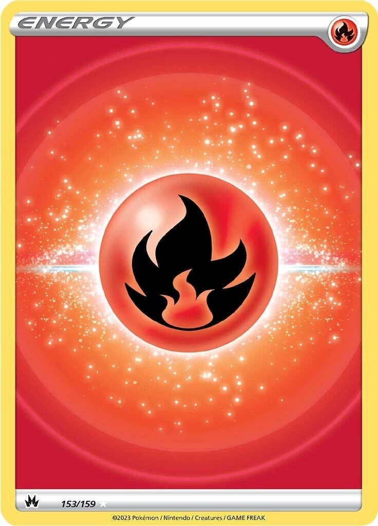 Image for Fire Energy (Texture Full Art) (153/159) (SWSH: Crown Zenith) (CRZ) - Pokemon