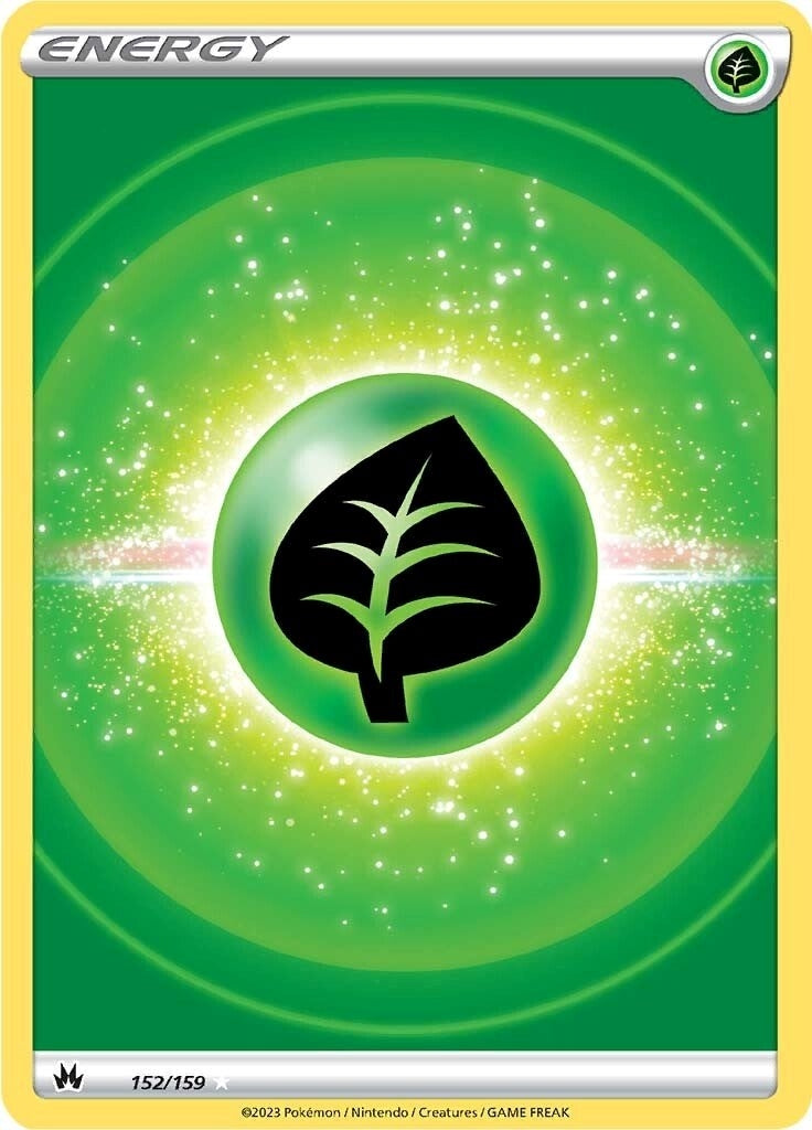 Image for Grass Energy (Texture Full Art) (152/159) (SWSH: Crown Zenith) (CRZ) - Pokemon