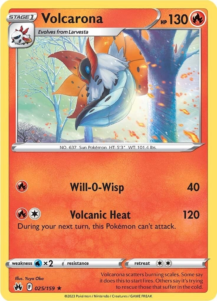 Image for Volcarona (025/159) (SWSH: Crown Zenith) (CRZ) - Pokemon