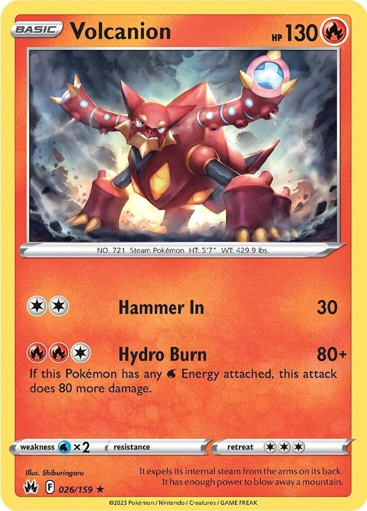 Image for Volcanion (026/159) (SWSH: Crown Zenith) (CRZ) - Pokemon