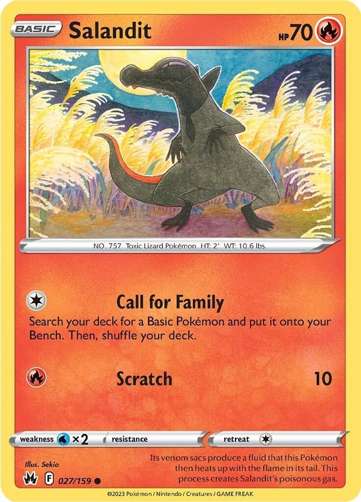 Image for Salandit (027/159) (SWSH: Crown Zenith) (CRZ) - Pokemon