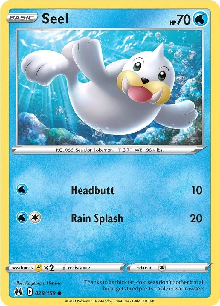 Image for Seel (029/159) (SWSH: Crown Zenith) (CRZ) - Pokemon