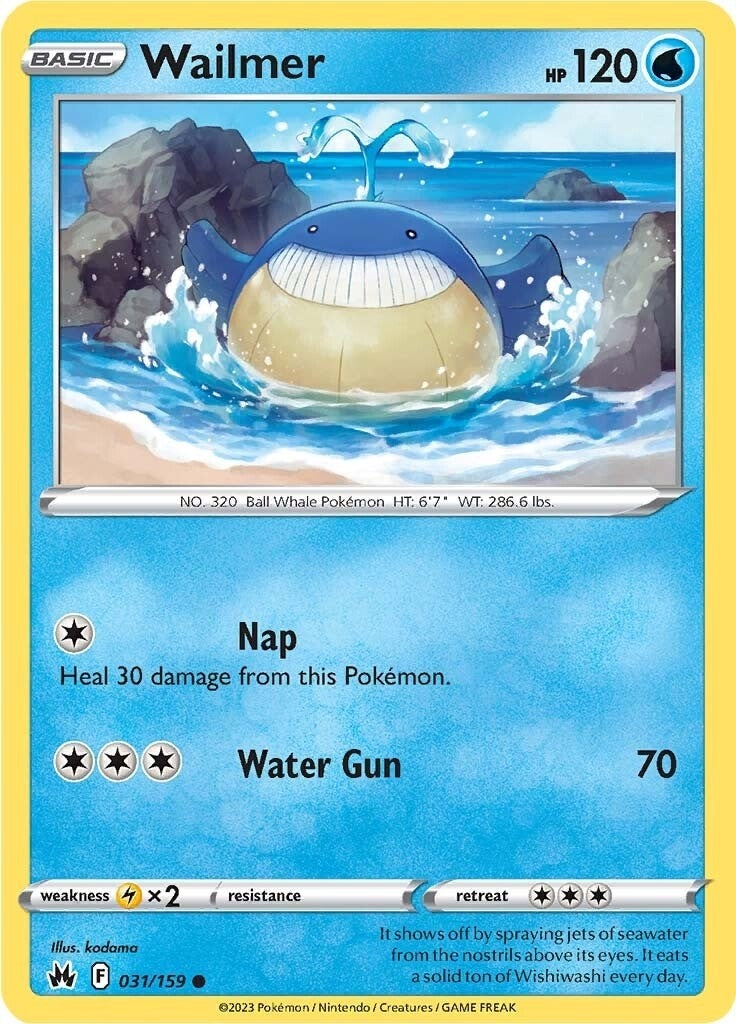 Image for Wailmer (031/159) (SWSH: Crown Zenith) (CRZ) - Pokemon