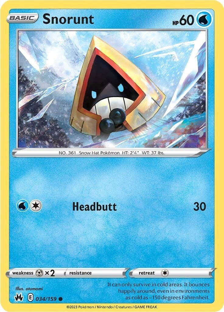 Image for Snorunt (034/159) (SWSH: Crown Zenith) (CRZ) - Pokemon