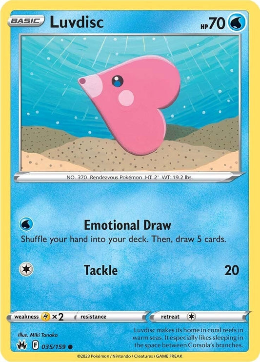 Image for Luvdisc (035/159) (SWSH: Crown Zenith) (CRZ) - Pokemon