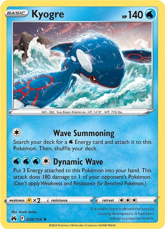 Image for Kyogre (036/159) (SWSH: Crown Zenith) (CRZ) - Pokemon