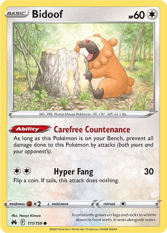 Image for Bidoof (111/159) (SWSH: Crown Zenith) (CRZ) - Pokemon
