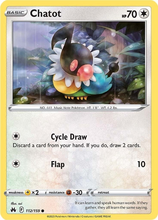 Image for Chatot (112/159) (SWSH: Crown Zenith) (CRZ) - Pokemon
