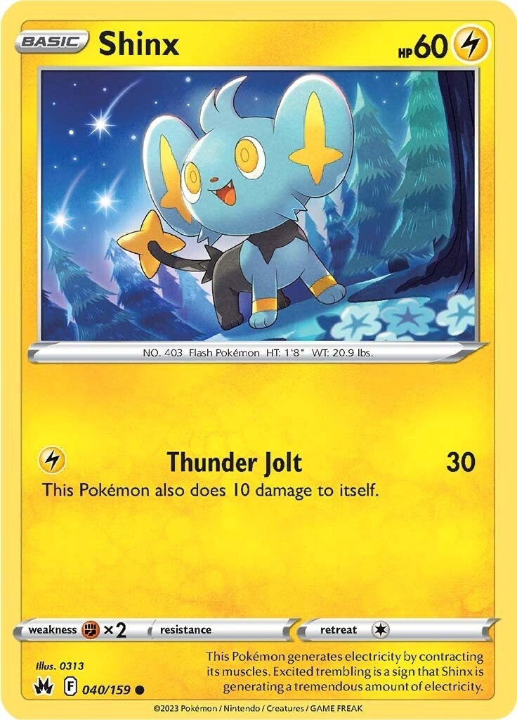 Image for Shinx (40) (040/159) (SWSH: Crown Zenith) (CRZ) - Pokemon