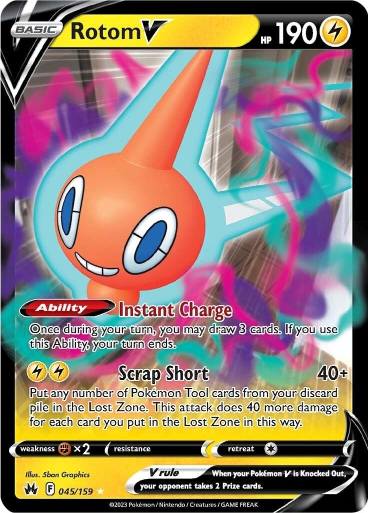 Image for Rotom V (045/159) (SWSH: Crown Zenith) (CRZ) - Pokemon