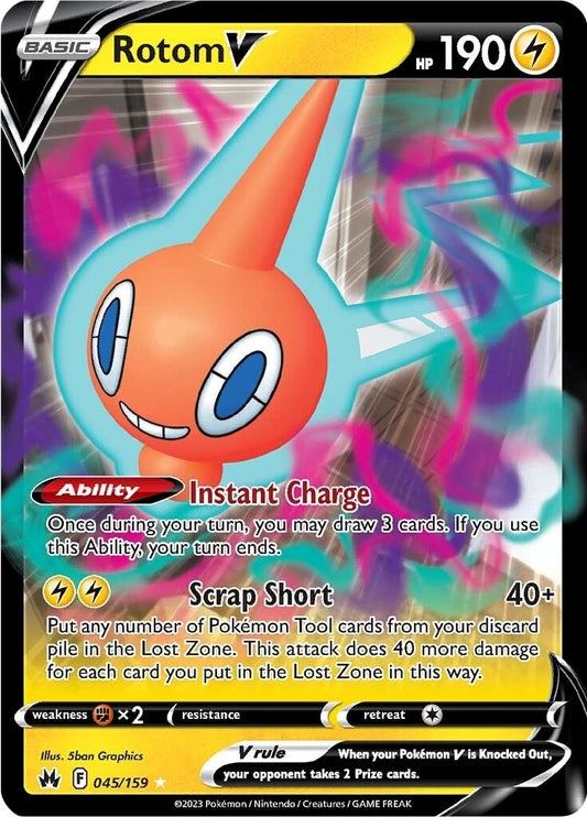 Image for Rotom V (045/159) (SWSH: Crown Zenith) (CRZ) - Pokemon