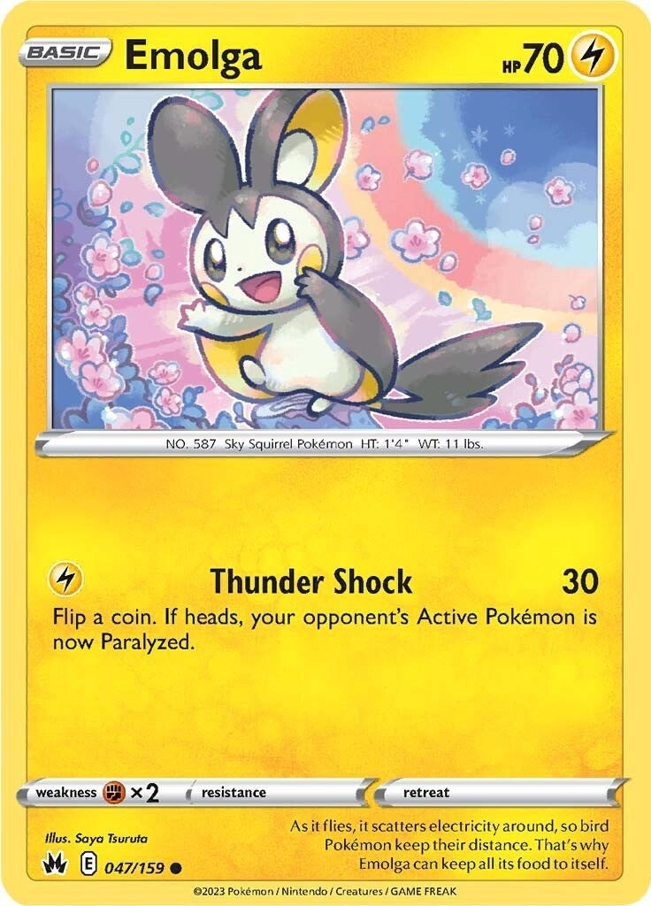 Image for Emolga (047/159) (SWSH: Crown Zenith) (CRZ) - Pokemon