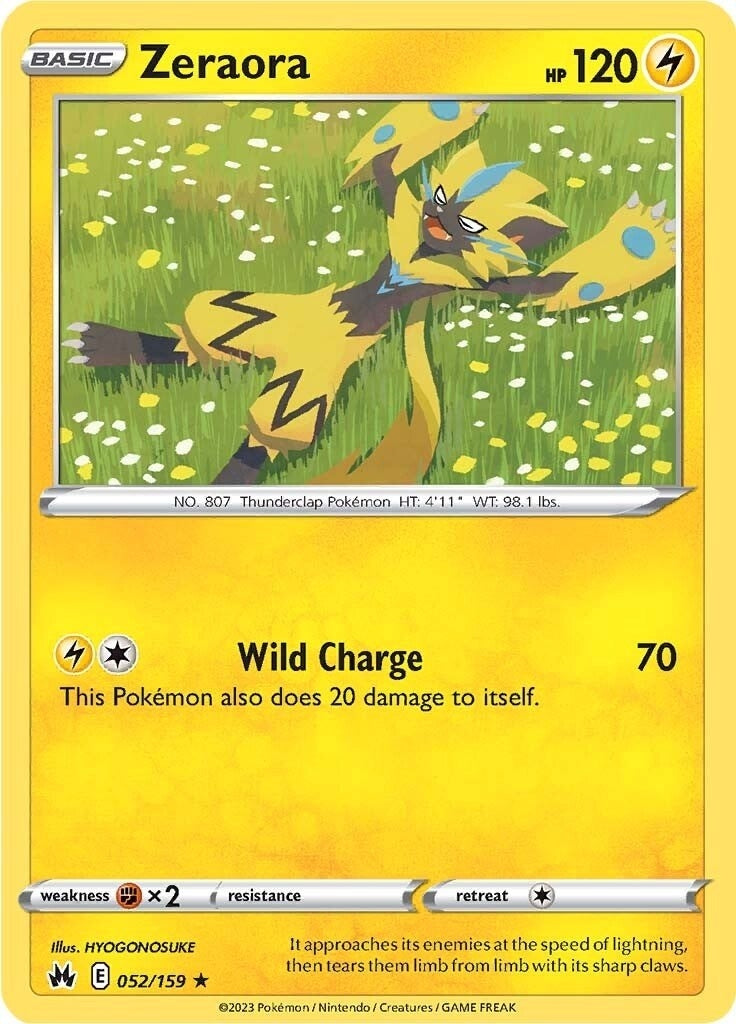 Image for Zeraora (052/159) (SWSH: Crown Zenith) (CRZ) - Pokemon