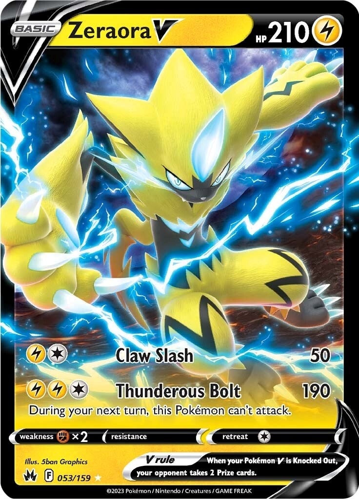 Image for Zeraora V (053/159) (SWSH: Crown Zenith) (CRZ) - Pokemon