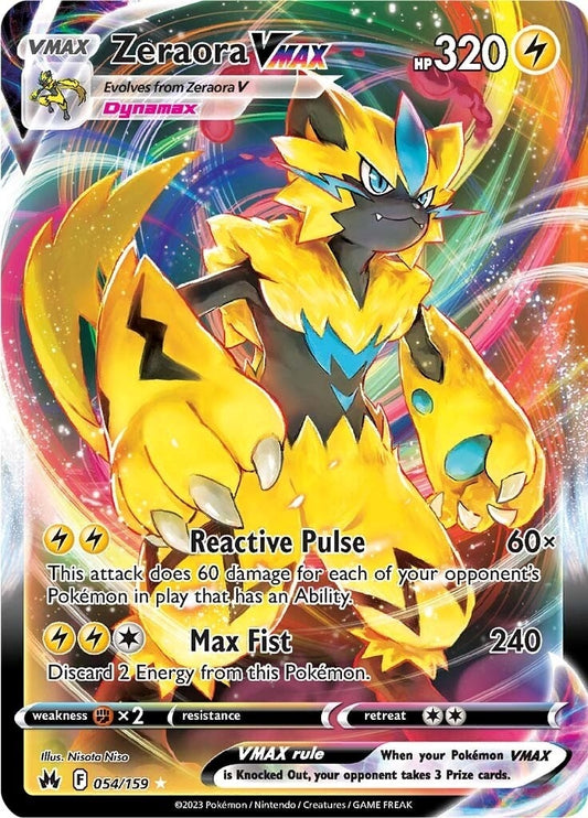 Image for Zeraora VMAX (054/159) (SWSH: Crown Zenith) (CRZ) - Pokemon