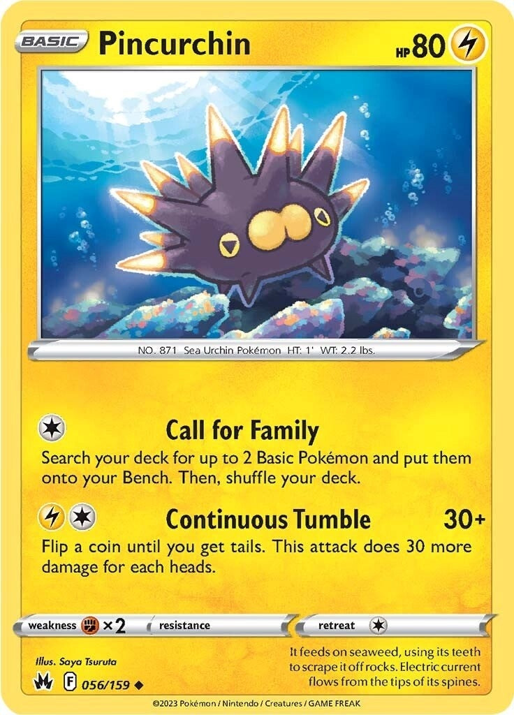 Image for Pincurchin (056/159) (SWSH: Crown Zenith) (CRZ) - Pokemon