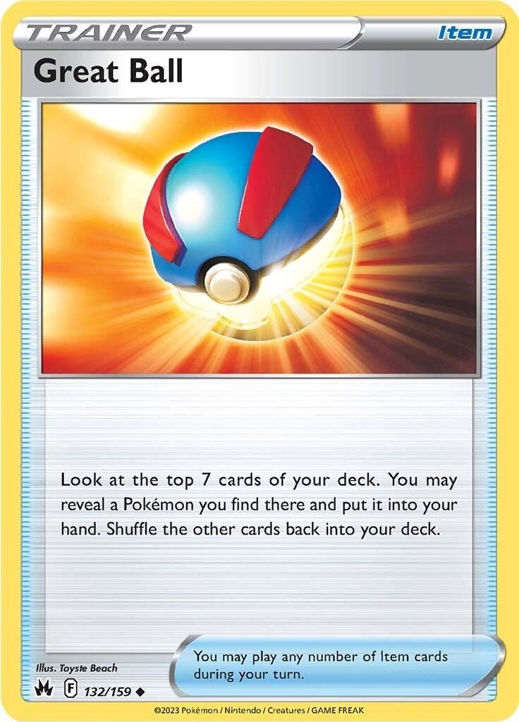 Image for Great Ball (132/159) (SWSH: Crown Zenith) (CRZ) - Pokemon