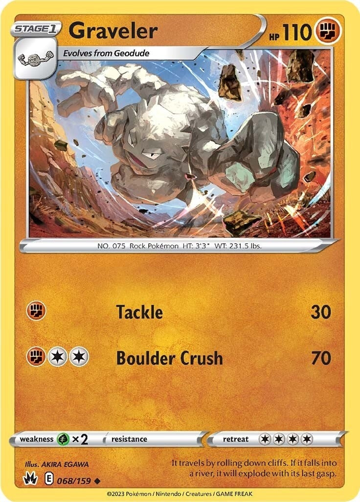 Image for Graveler (068/159) (SWSH: Crown Zenith) (CRZ) - Pokemon