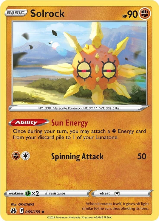 Image for Solrock (069/159) (SWSH: Crown Zenith) (CRZ) - Pokemon