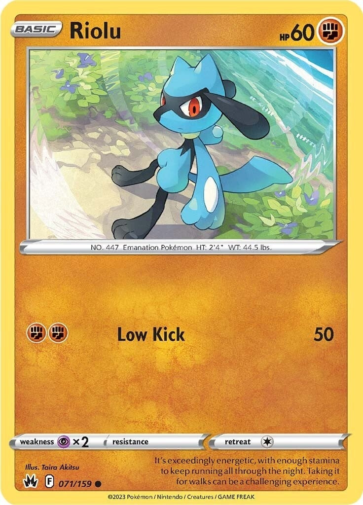 Image for Riolu (071/159) (SWSH: Crown Zenith) (CRZ) - Pokemon