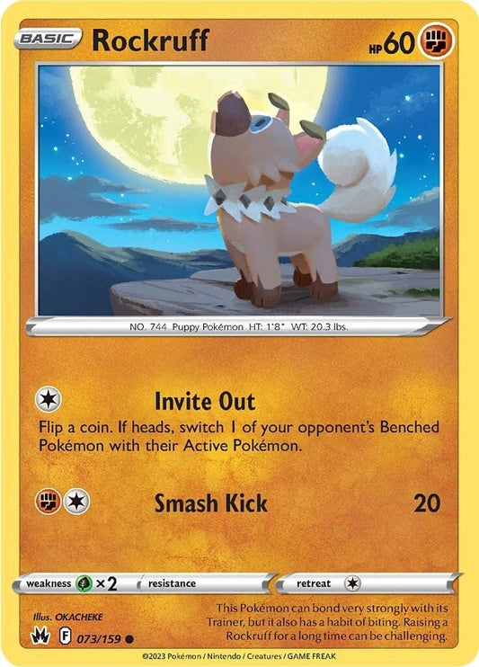 Image for Rockruff (073/159) (SWSH: Crown Zenith) (CRZ) - Pokemon